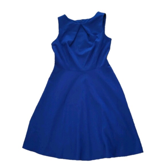 Alyx Dress Womens 10 Royal Blue Fit & Flare Knee Length Dinner Career Evening - Picture 1 of 12